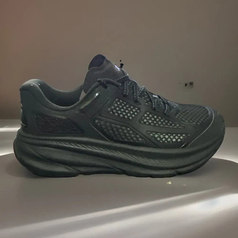 New Men's Size 8 Hoka Clifton One 9 Black 1155370-BBNB Running Shoes